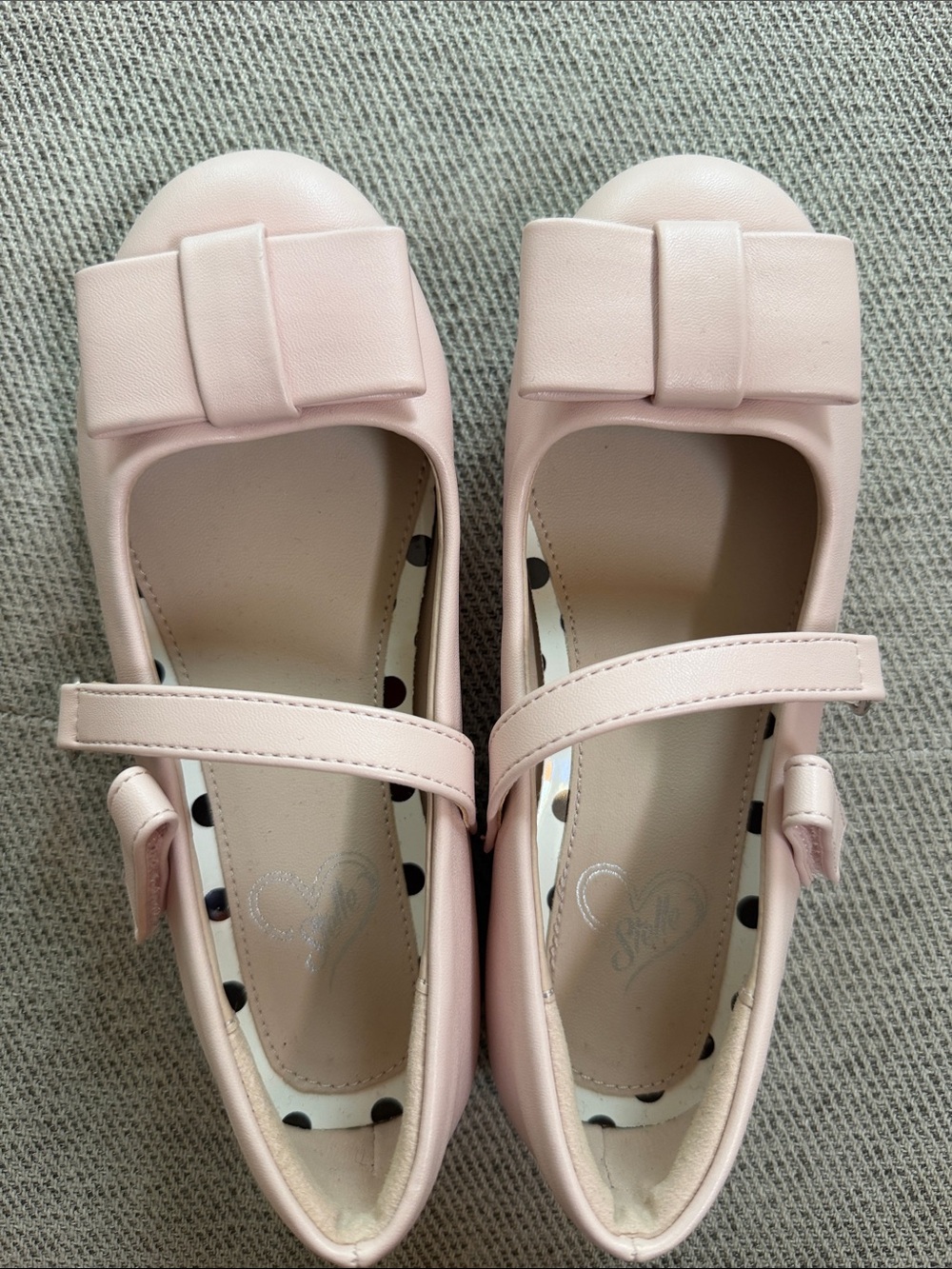 Light Pink Bow Mary Jane Flats
